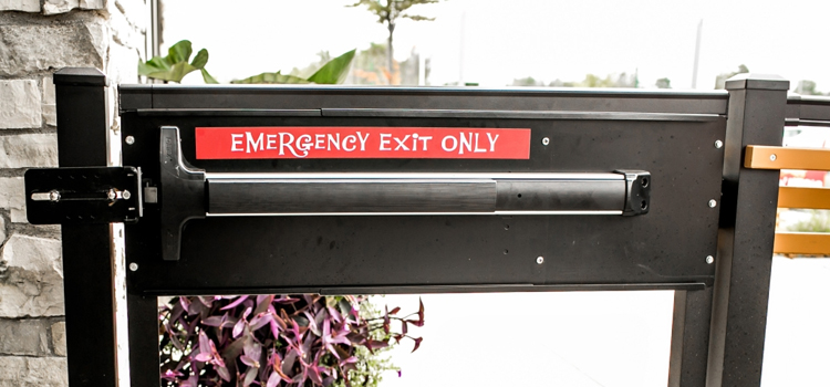 emergency push bar installation in Muskoka